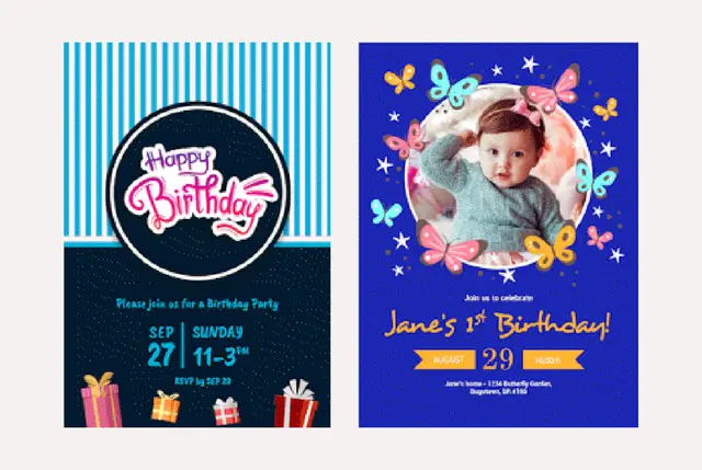 Birthday invite Printing - Vision Creative Agency