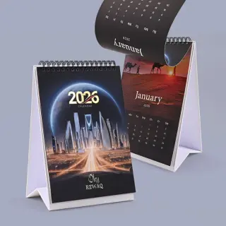Raised Shiny Desktop Calendars - Printable Products - Vision Creative Agency